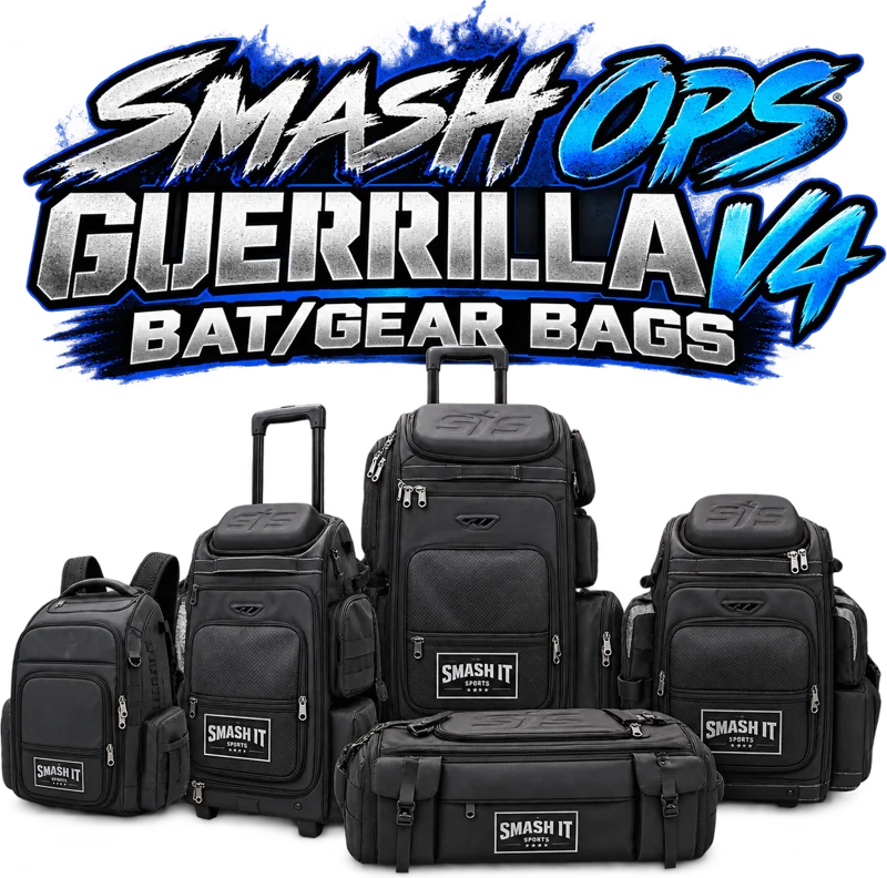 Smash It Sports Smash Ops Guerrilla V4 bat and gear bags