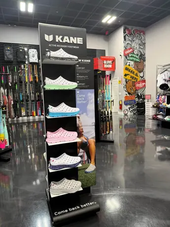 Kane recovery footwear and the Headbanger Sports glove room